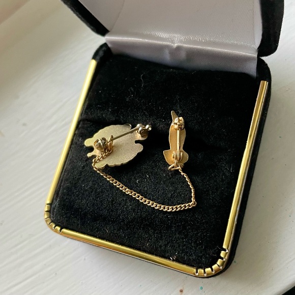 Vintage Double Pin with Chain - Picture 3 of 3